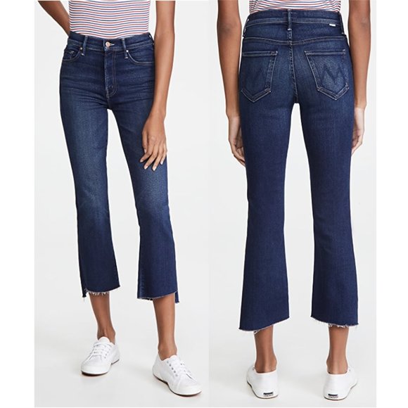 MOTHER The Insider Crop Step Fray Jeans Size 25 NWT
